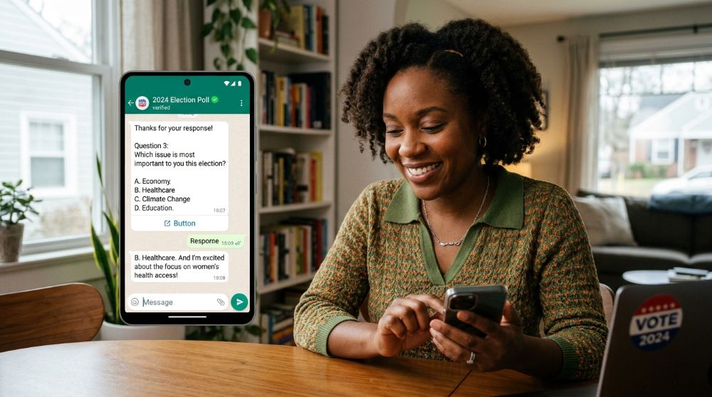 Pesquisa eleitoral pelo WhatsApp: colete dados de forma segura e rápida